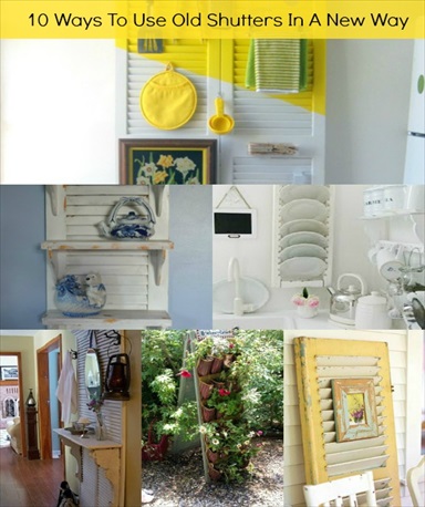 10 Ways To Use Old Shutters In A New Way
