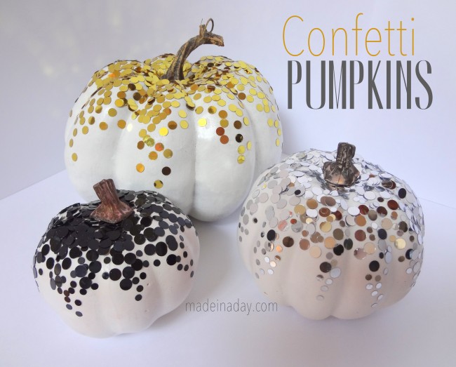 How to Make Halloween Confetti Pumpkins!