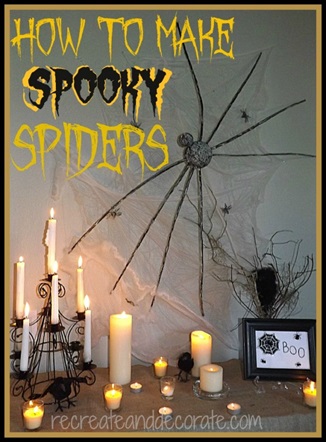 How to Make Spooky Spider Decorations 