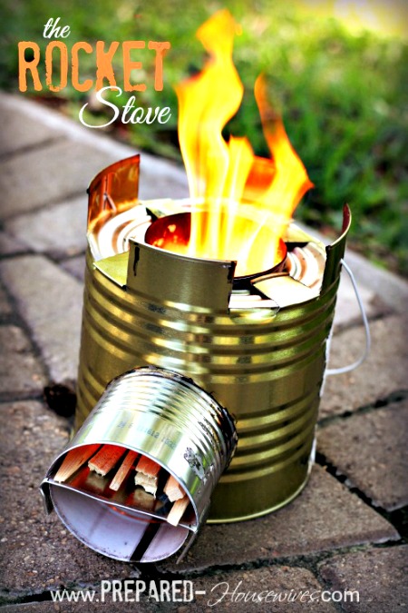 How to Build a #10 Can ROCKET STOVE: It Cooks an Entire Meal With Twigs!