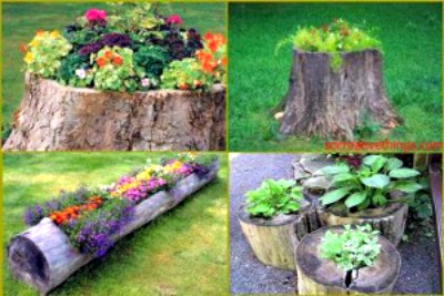DIY Natural Garden Planters
