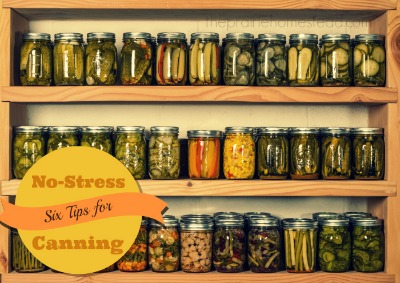Six Tips for No-Stress Canning & Preserving