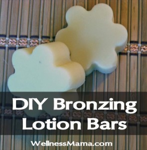 Homemade Bronzing Lotion Bars