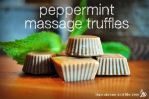 Homemade Peppermint Massage Truffles Recipe