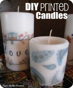 How to Make DIY Printed Candles