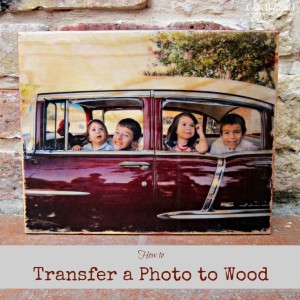 How to Transfer a Photograph to Wood
