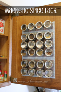 Organize Your Spices With A Magnetic Spice Rack