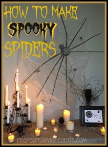 How to Make Spooky Spider Decorations