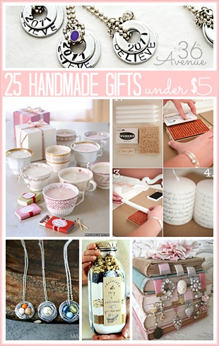 25 Handmade Gifts Under $5 | DIY Home Sweet Home