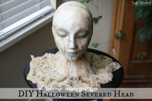 DIY Halloween Severed Head