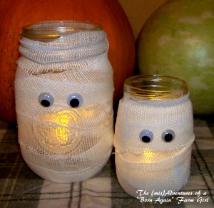 How to Make a Halloween Mummy Jar