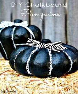 DIY Chalkboard Pumpkin Decorations