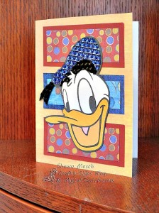 How to Make a Rhinestone Donald Duck Card