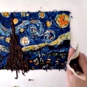 DIY: Chocolate Painting of Van Gogh’s Starry Night