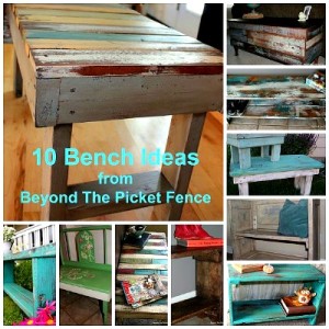 10 Bench Ideas from Beyond the Picket Fence