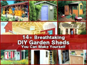14+ Breathtaking DIY Garden Sheds