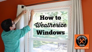 How to Weatherize Windows with Plastic Film Insulation (plus a bonus tip!)